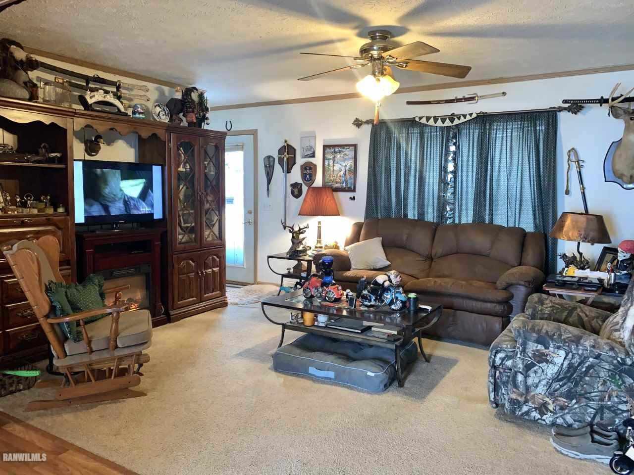 6639 Riverview Road Thomson, IL 61285 - Photo 11 of 20 a living room with furniture and a flat screen tv