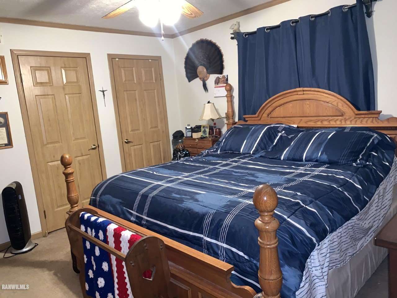 6639 Riverview Road Thomson, IL 61285 - Photo 12 of 20 a bedroom with a bed and closet