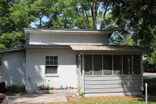 front view of house with a small yard