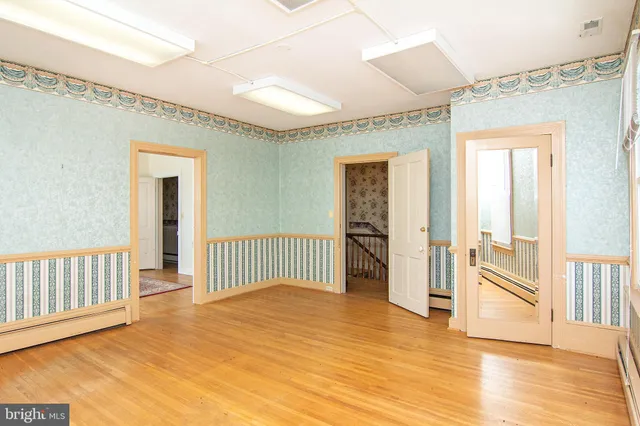 a view of an empty room