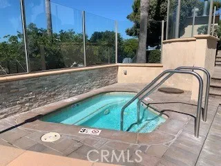 a view of a garden with a bench