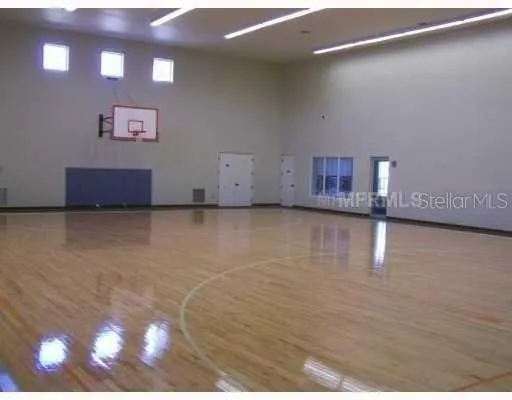 a view of a livingroom with wooden floor