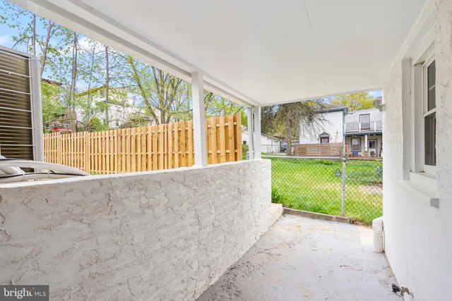 a view of outdoor space and living room