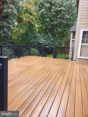 a view of wooden floor with a wooden floor