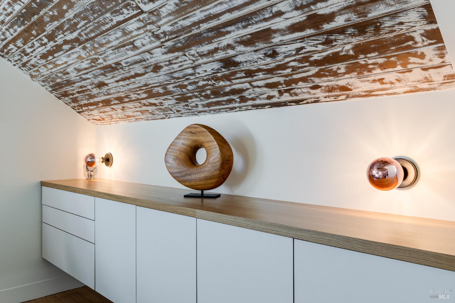 3150 Pepper Road Petaluma, CA 94952 - Photo 19 of 85 Custom storage system by Space Theory accented by designer lighting.