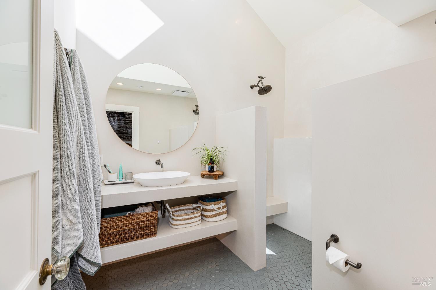 3150 Pepper Road Petaluma, CA 94952 - Photo 21 of 85 All new primary bathroom featuring a skylight, Brizo hardware, radiant floors & tadelakt walls.