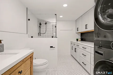 a room with a bed and a window