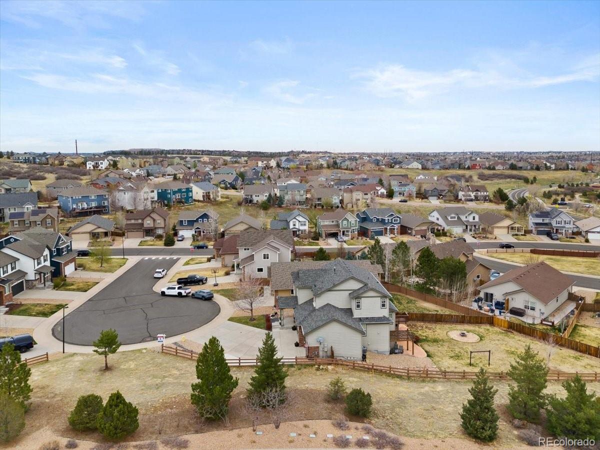 1906 Charbray Point Castle Rock, CO 80108 - Photo 3 of 44 an aerial view of residential houses with outdoor space