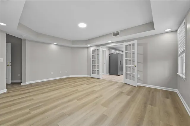 a view of an empty room