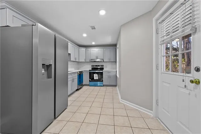 a view of an empty room