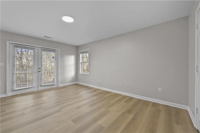 an aerial view of houses with yard