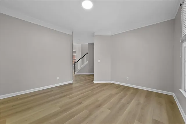 a view of an empty room