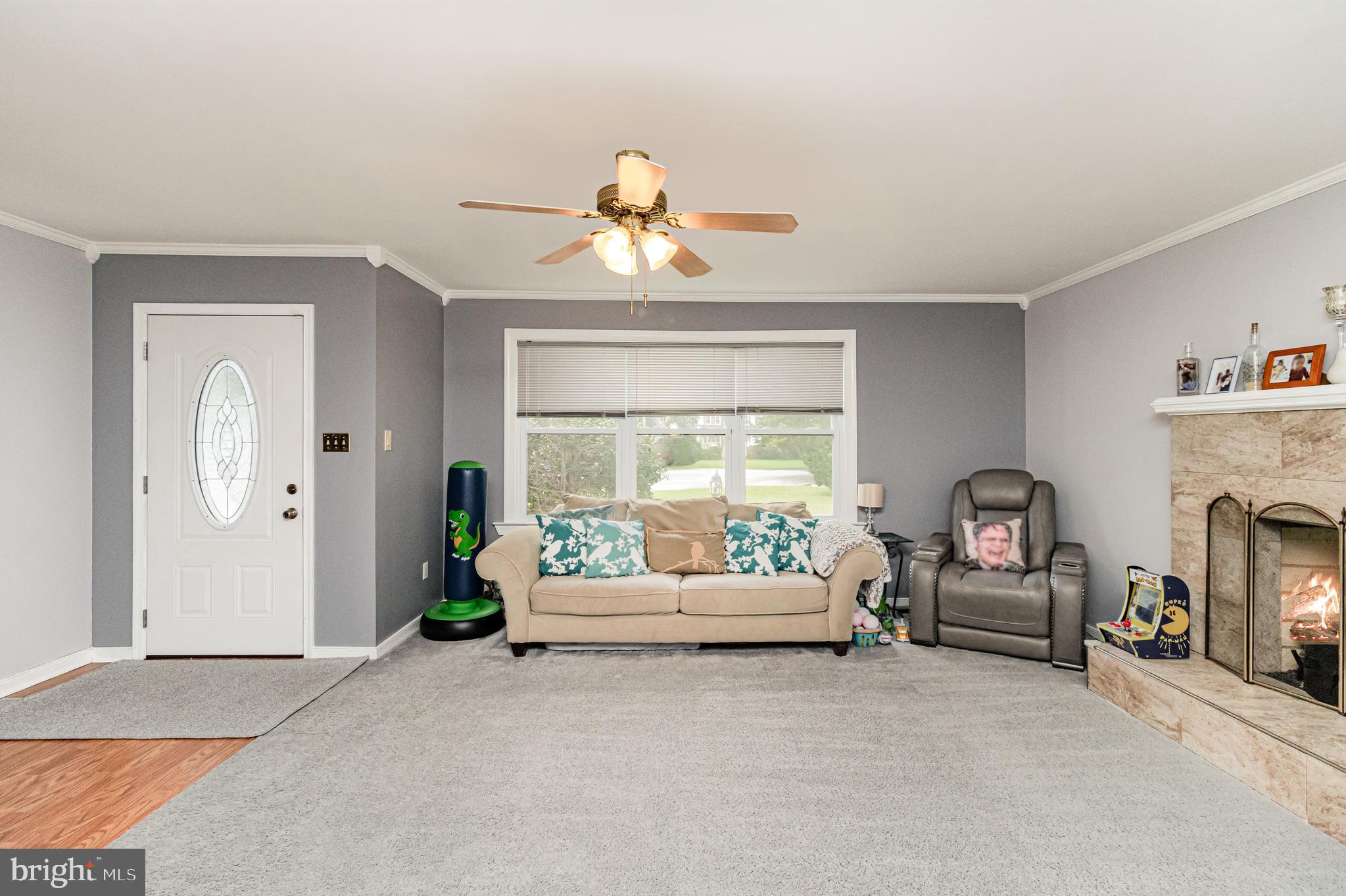 5212 Farmcrest Circle Prince George, VA 23875 - Photo 11 of 27 a living room with furniture and a fireplace