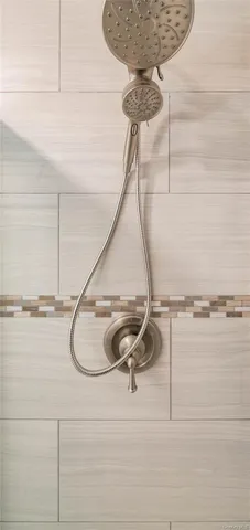 a room with a table and chairs