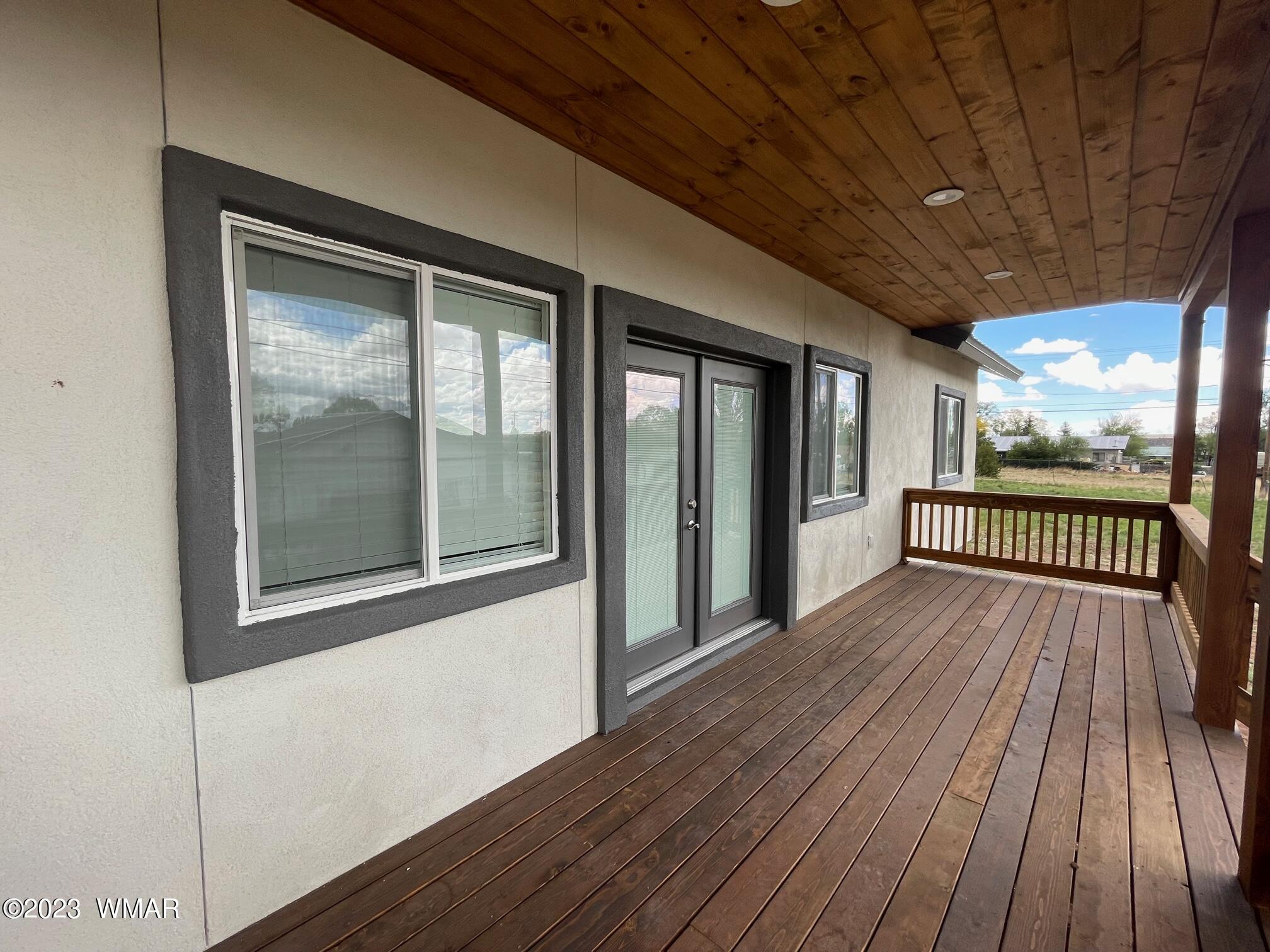 442 Susie Lane Springerville, AZ 85938 - Photo 44 of 46 a view of balcony with wooden floor