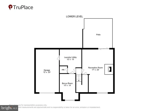 a picture of a bench in room