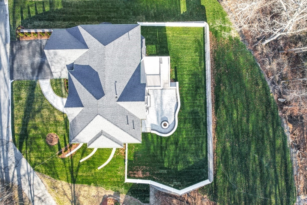 7 Crossman Road Woburn, MA 01801 - Photo 42 of 42 an aerial view of a house having swimming pool garden and patio
