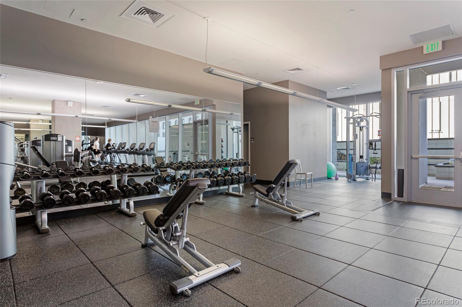 891 14th Street, Unit 1916 Denver, CO 80202 - Photo 29 of 33 a view of a room with gym equipment