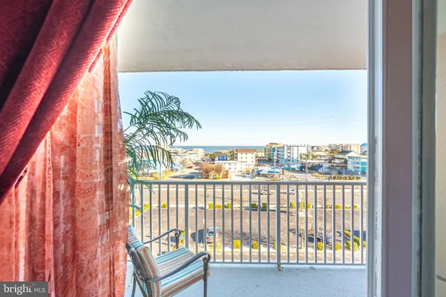 a city view from a balcony