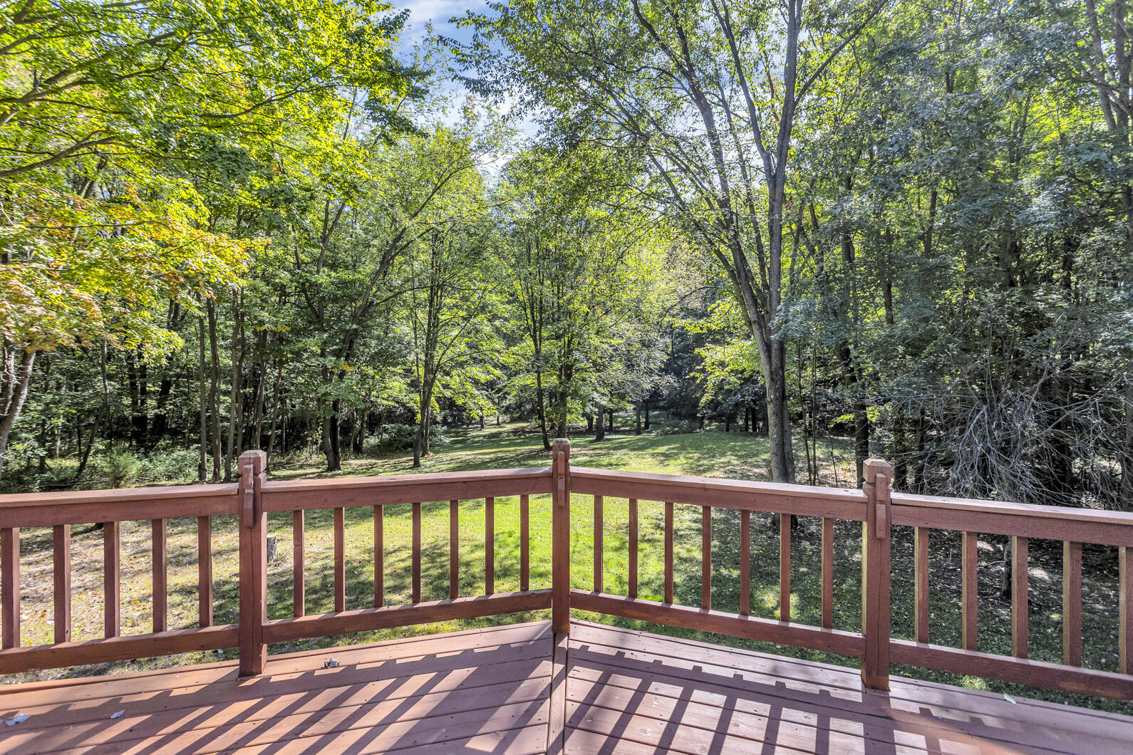 7313 North Parma Road Parma, MI 49269 - Photo 41 of 66 parma back deck view of yard