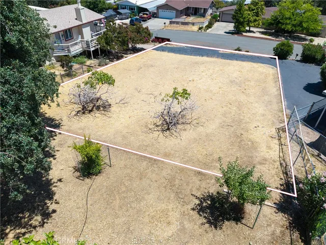 a view of a swimming pool and an outdoor space