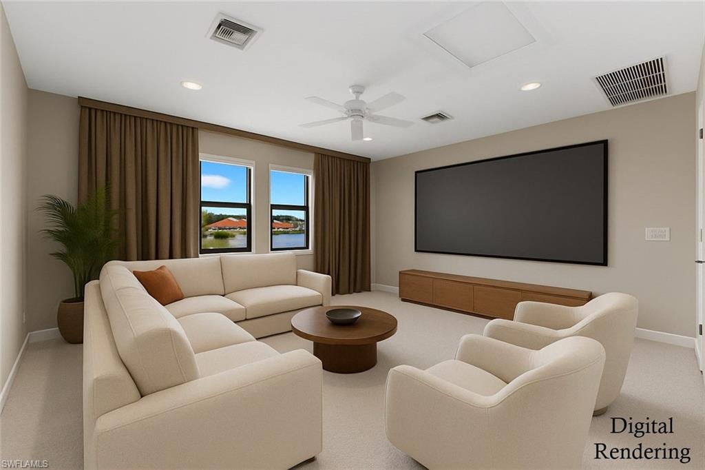 4711 Abaca Circle Naples, FL 34119 - Photo 23 of 32 a living room with furniture and a flat screen tv