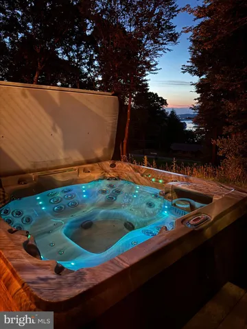 a view of a yard with an outdoor space