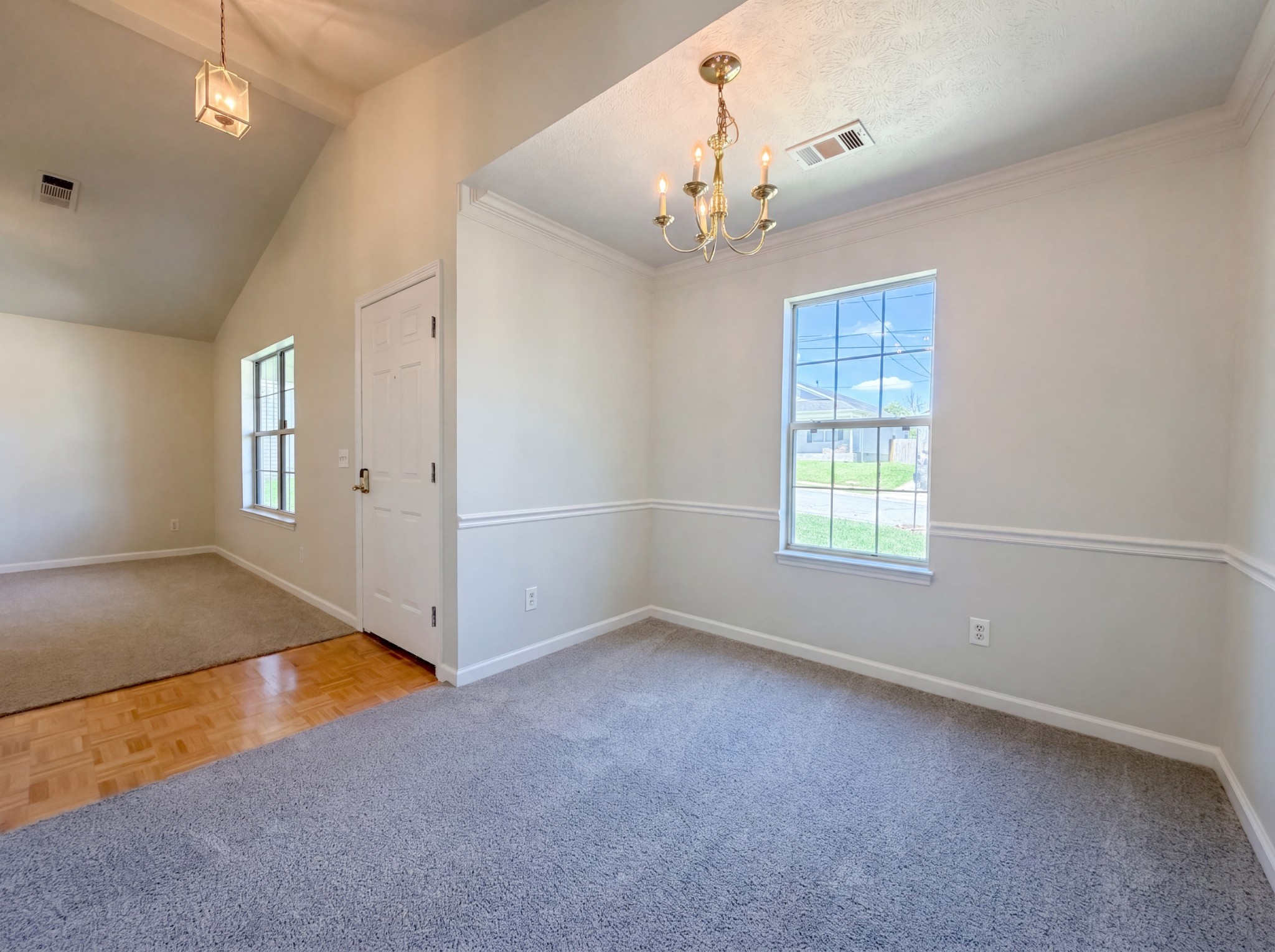 609 Sandy Spring Trail Madison, TN 37115 - Photo 6 of 16 an empty room with windows and chandelier fan