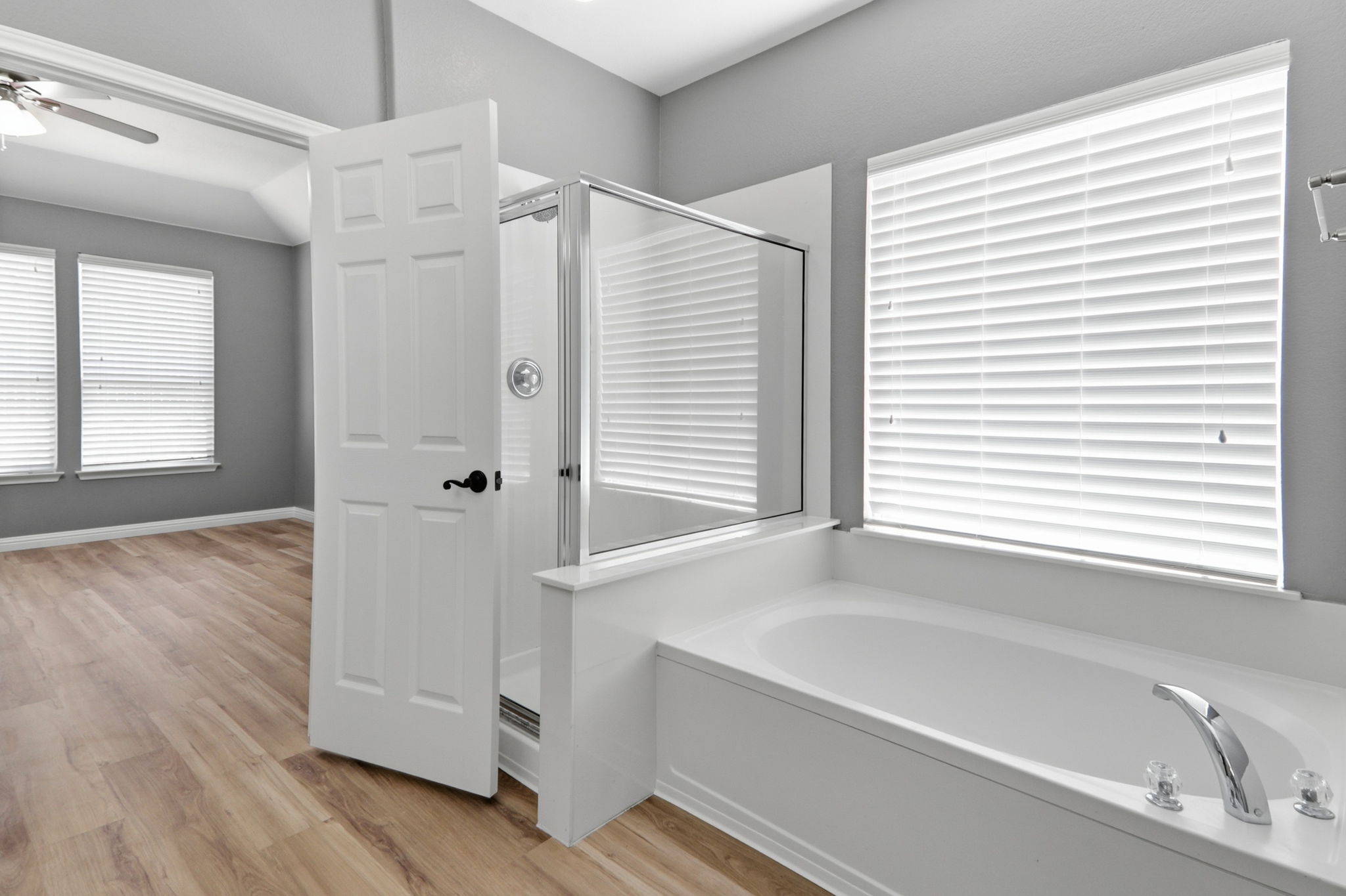 2157 Paradise Ridge Drive Round Rock, TX 78665 - Photo 25 of 34 a bathroom with a bathtub and a window