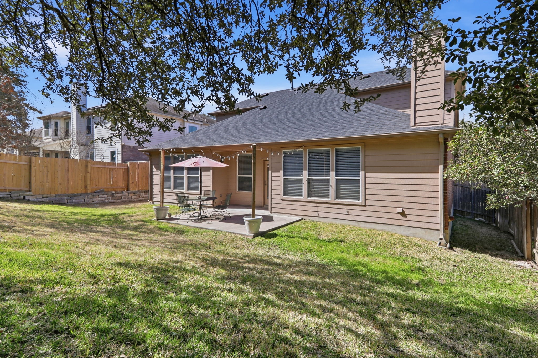 2157 Paradise Ridge Drive Round Rock, TX 78665 - Photo 31 of 34 a house view with a sitting space and garden