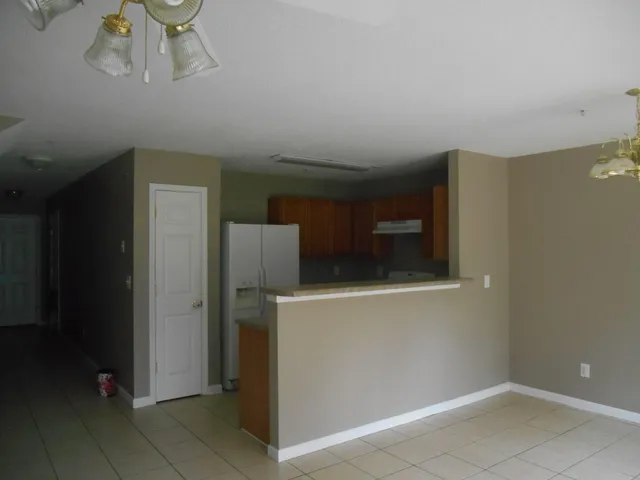 an view of a small space with a window