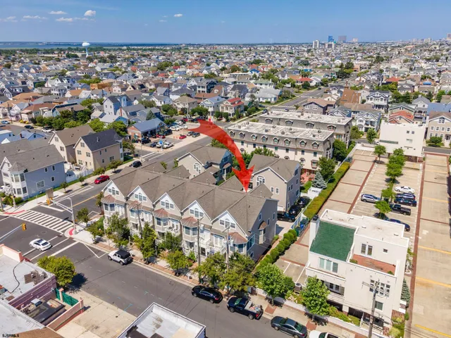 an aerial view of a city