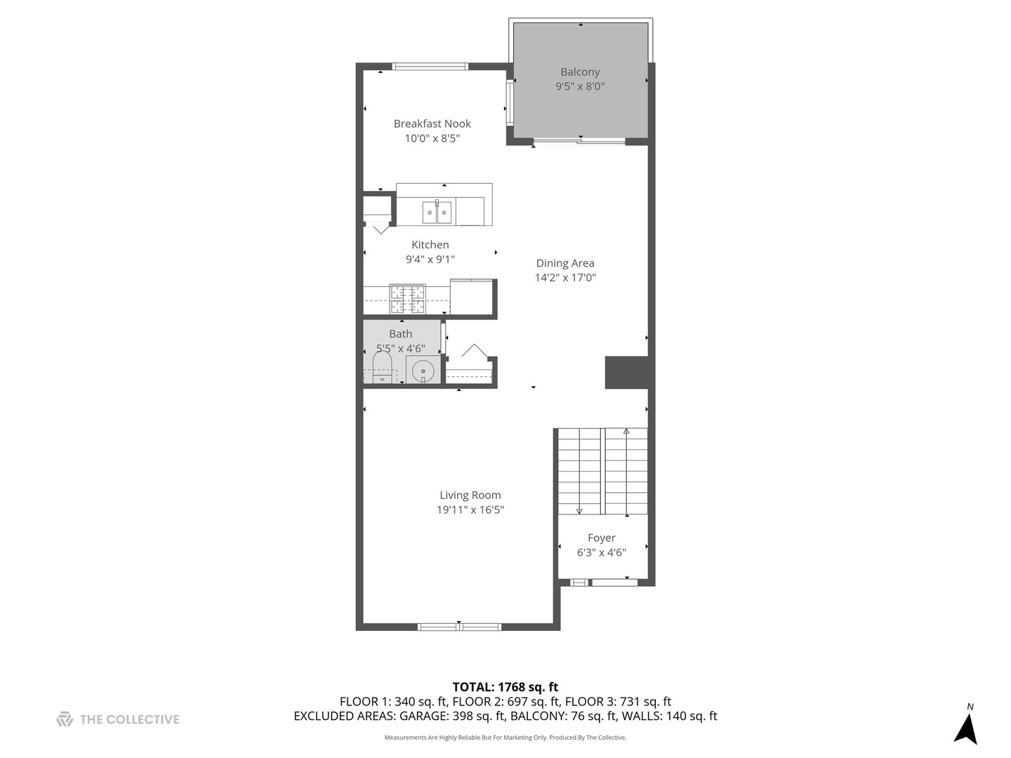 117 Enclave Circle, Unit C Bolingbrook, IL 60440 - Photo 17 of 19 a picture of a floor plan