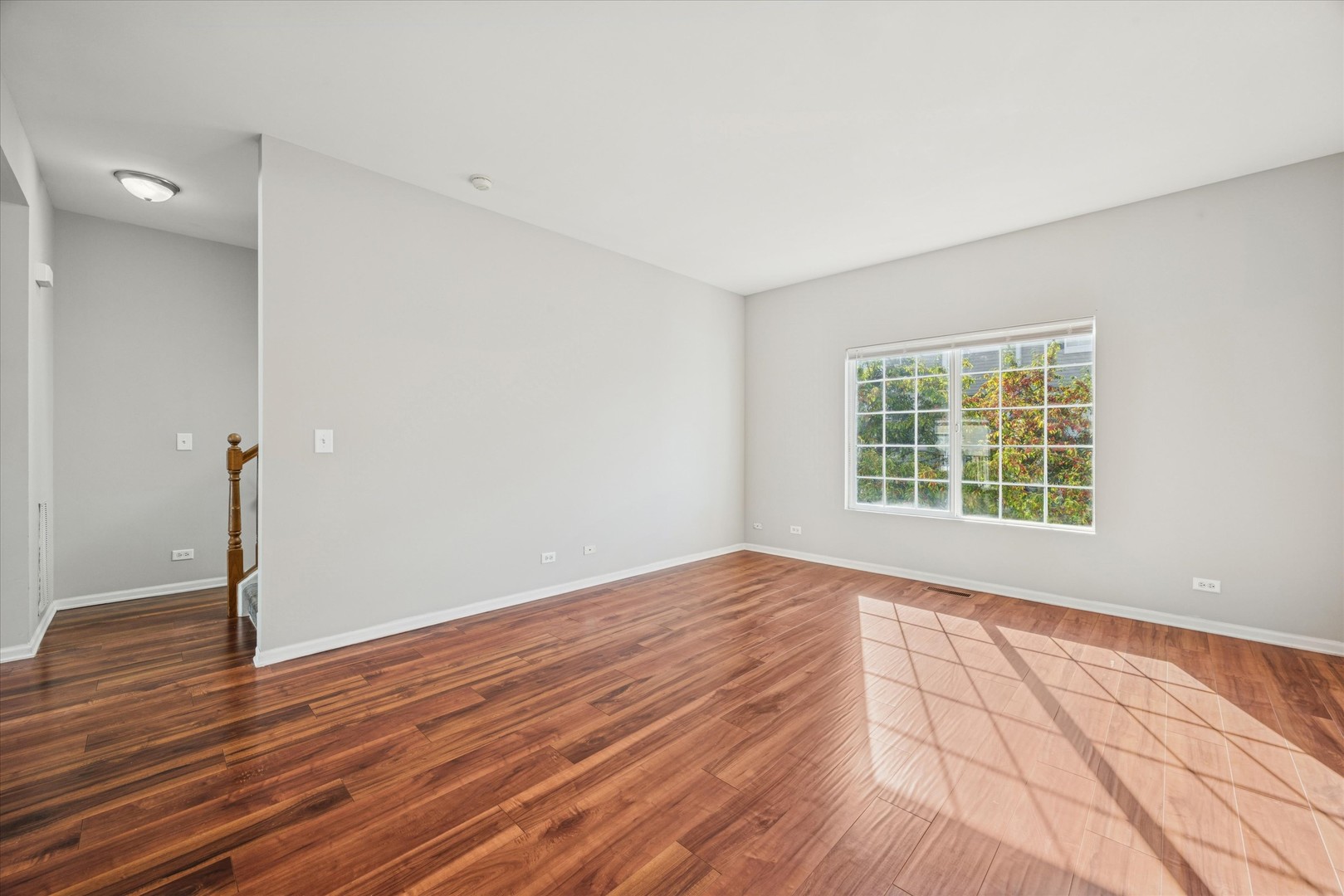 117 Enclave Circle, Unit C Bolingbrook, IL 60440 - Photo 9 of 19 a view of an empty room with wooden floor and a window
