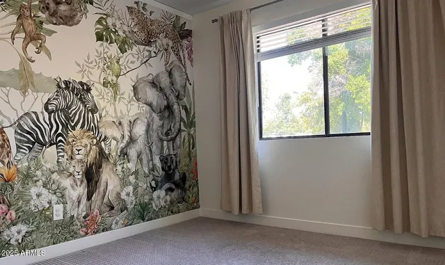 a view of a window in a room