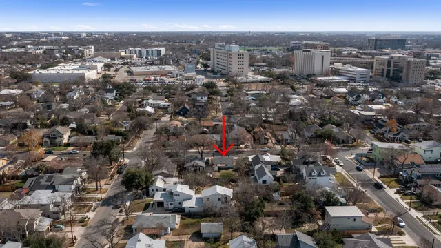 an aerial view of city