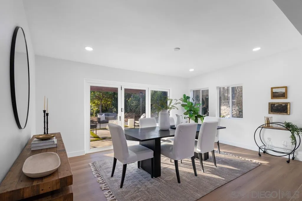 4516 Shade Road La Mesa, CA 91941 - Photo 10 of 33 a view of a dining room with furniture window and outside view