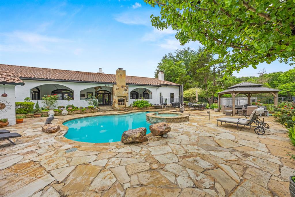 41 Graham Lane Lucas, TX 75002 - Photo 14 of 17 a view of house with swimming pool outdoor seating area and barbeque oven