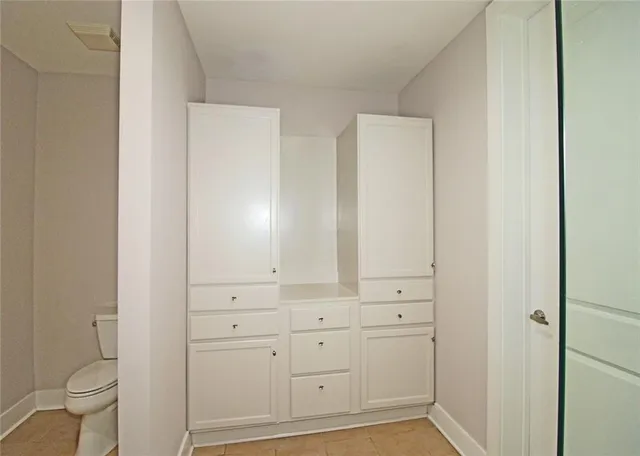 a view of a walk in closet