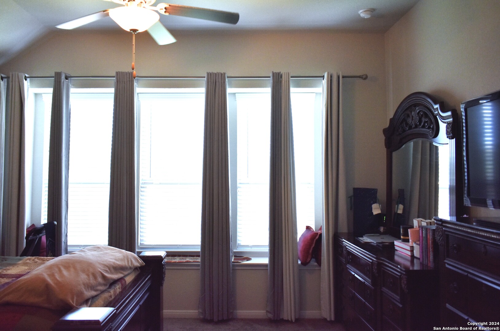 624 Colt Trail Schertz, TX 78154 - Photo 15 of 20 a bedroom with bed and balcony
