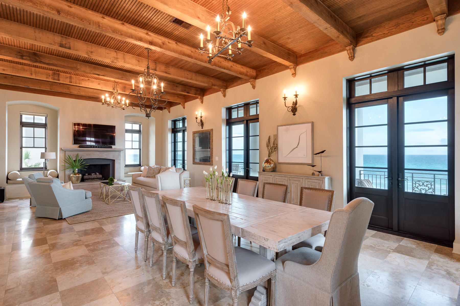 25 Stallworth Boulevard Santa Rosa Beach, FL 32459 - Photo 22 of 38 a view of a dining room with furniture window and wooden floor