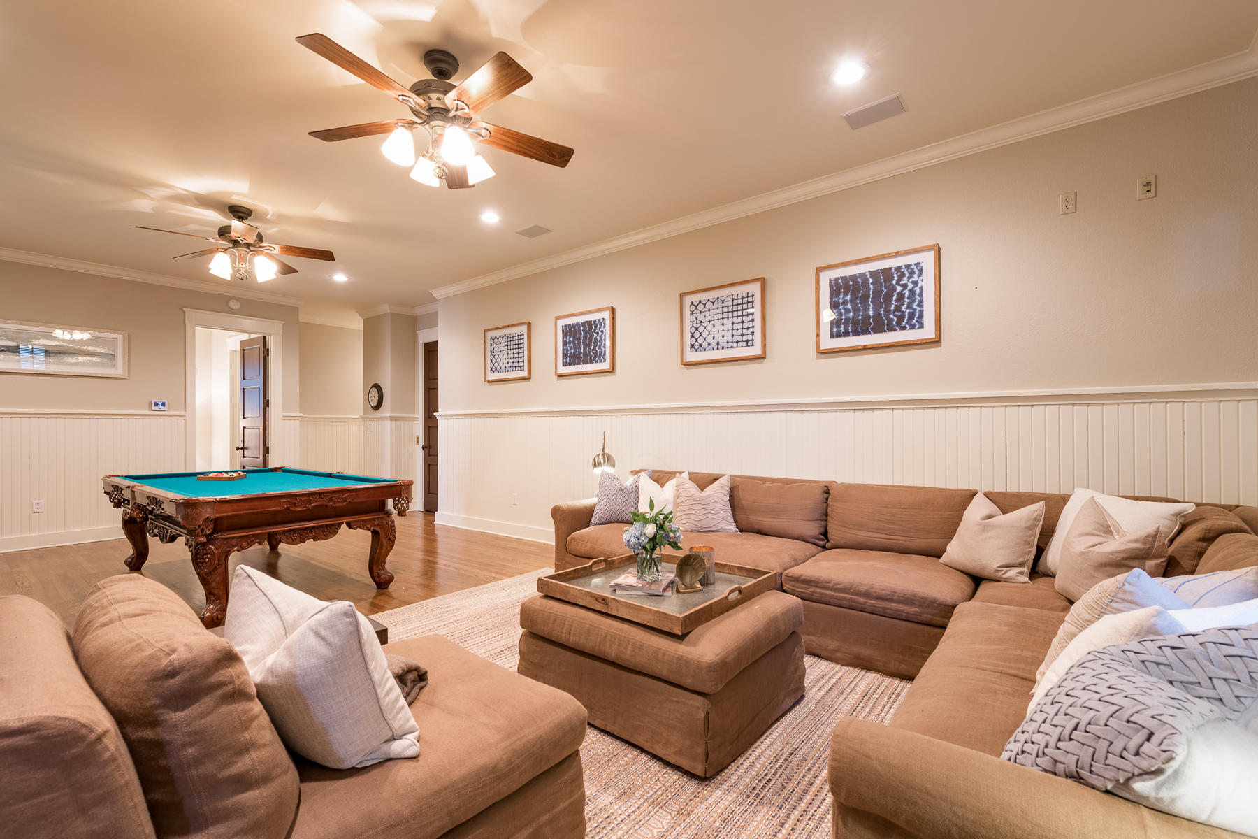 25 Stallworth Boulevard Santa Rosa Beach, FL 32459 - Photo 7 of 38 a living room with furniture and a chandelier