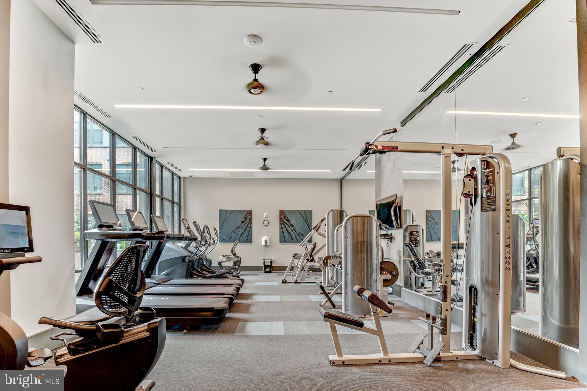 1761 Old Meadow Road, Unit 209 McLean, VA 22102 - Photo 46 of 49 a view of a room with gym equipment