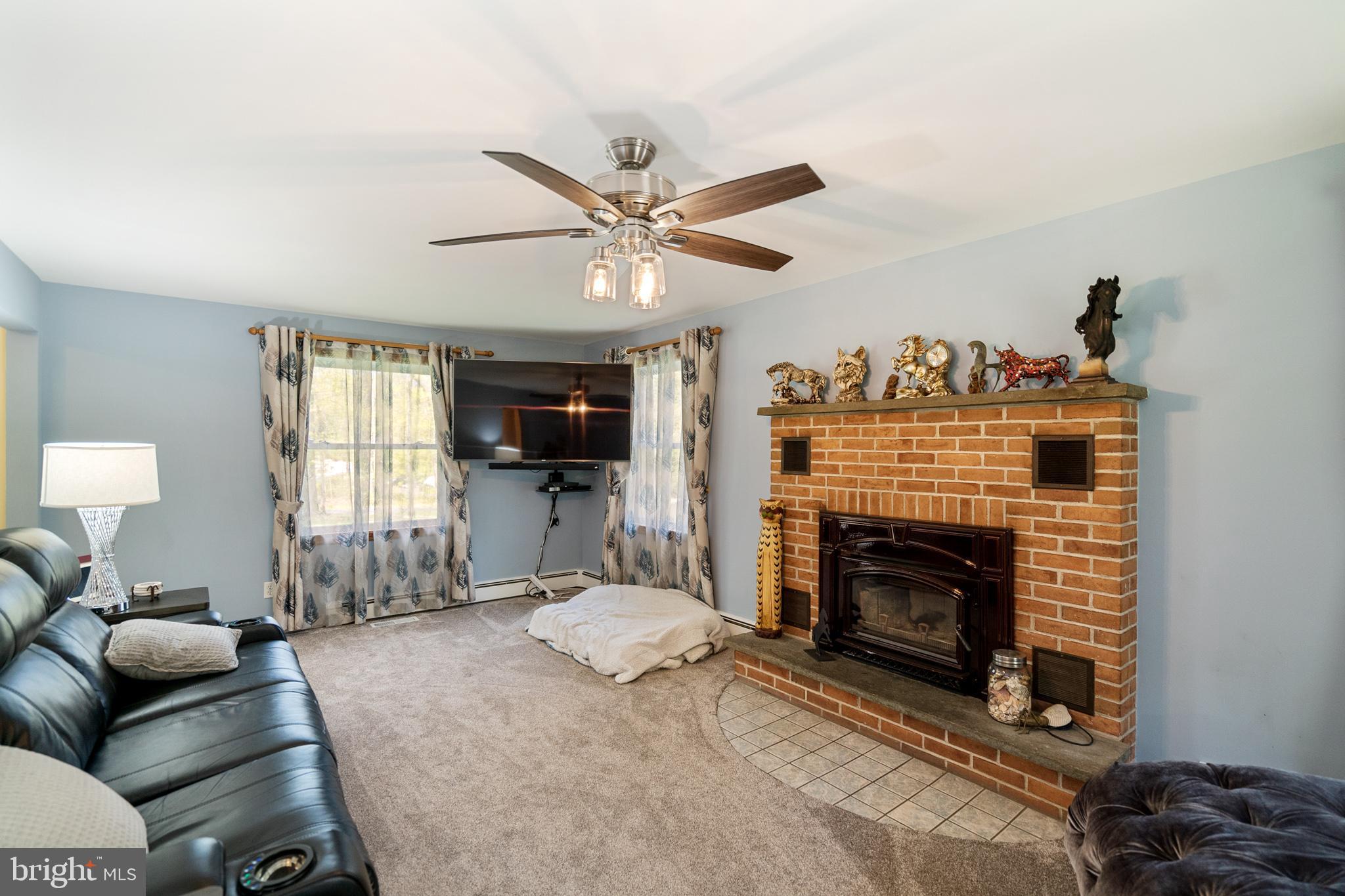 41 Cepp Road Perkiomenville, PA 18074 - Photo 13 of 30 living room with wood burning insert
