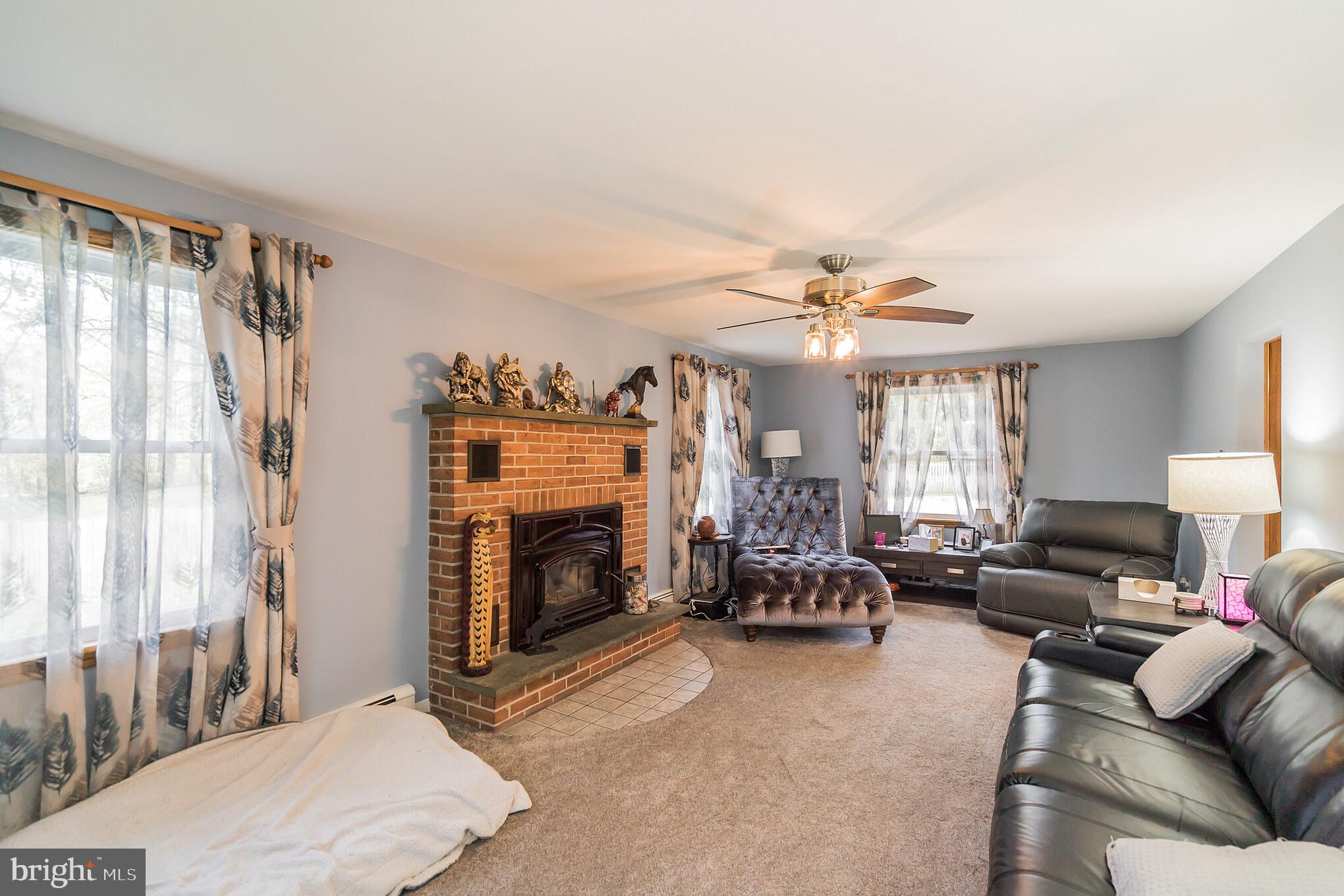 41 Cepp Road Perkiomenville, PA 18074 - Photo 14 of 30 living room with wood burning insert