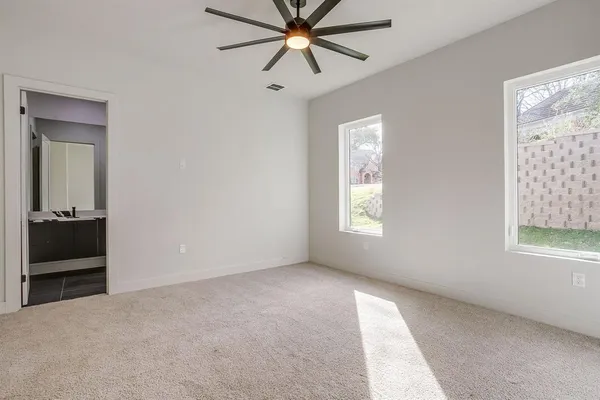 a view of an empty room