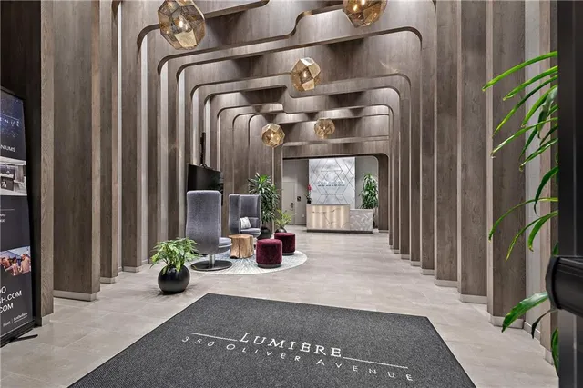 a view of a hallway with interior of the house