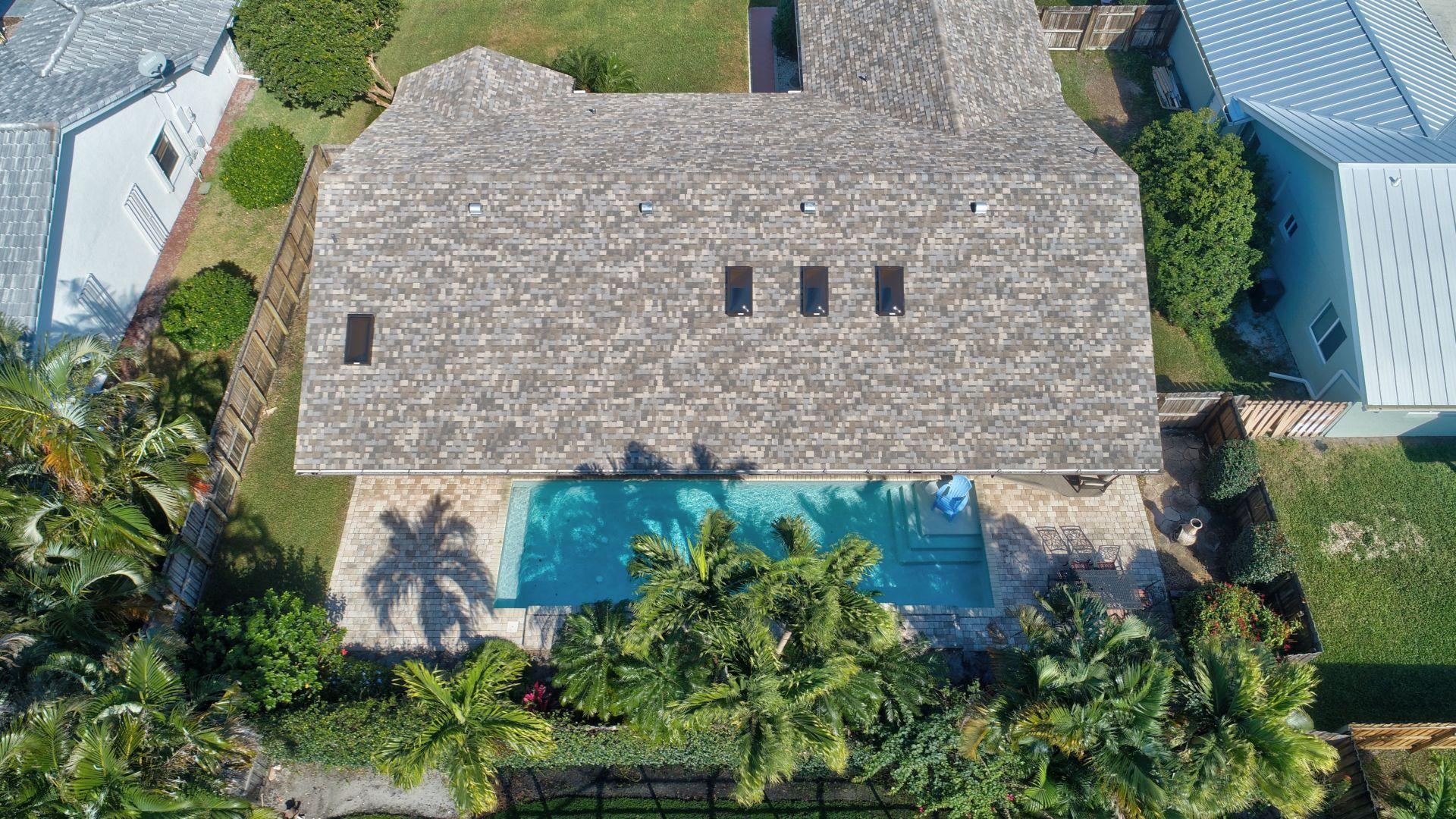 17285 Lake Park Road Boca Raton, FL 33487 - Photo 39 of 40 Aerial House & Pool