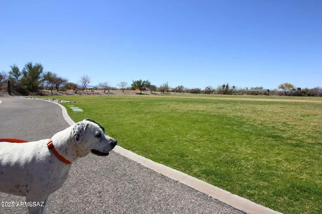 a view of a porch with furniture and a yard
