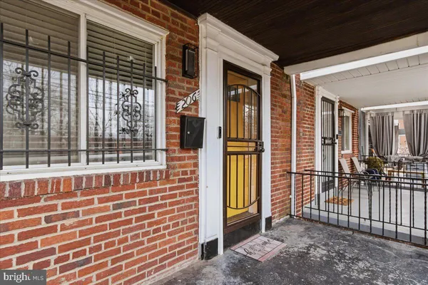 a view of front door and porch